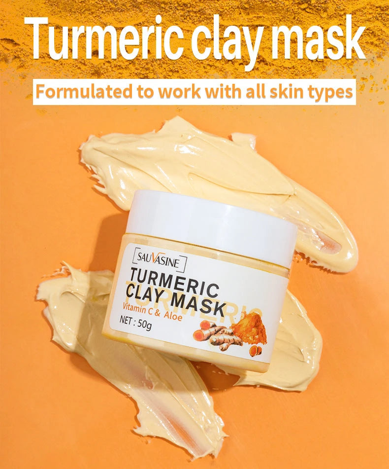 Turmeric Clay Face Mask – Hydrating & Moisturizing