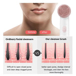 Electric Silicone Facial Cleanser Brush - Exfoliate and Clean Pores