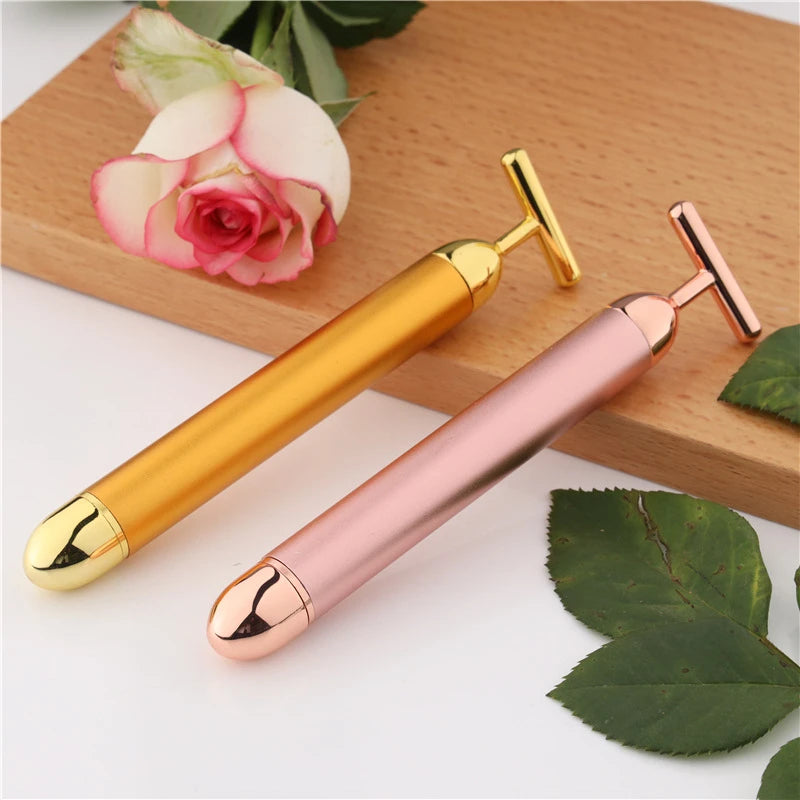 Gold Vibrating Face Lifter & Skin Massager
